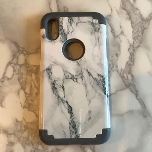 White and Grey iPhone X Case